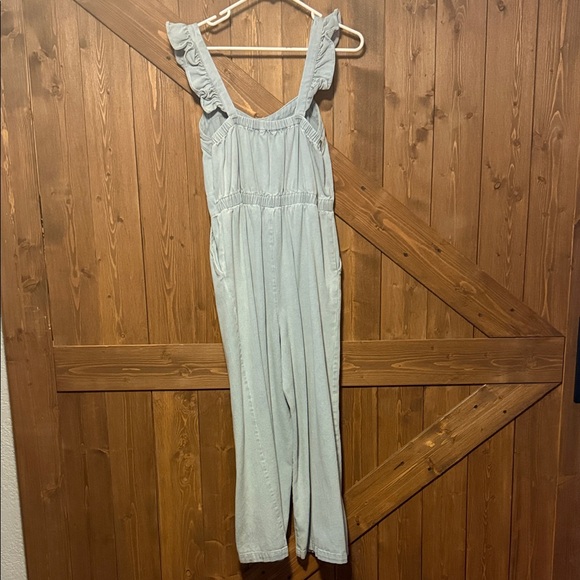 Baltic Born Sky Blue Ruffled Jumpsuit - Picture 3 of 4